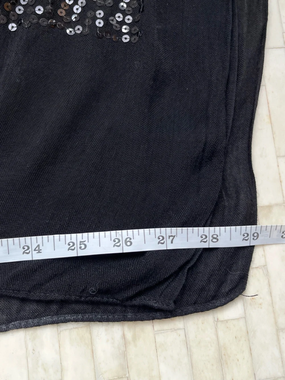 IMAN Black Sequin Large Shawl or Hijab